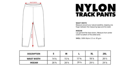 Nylon Trackpants (PRE-ORDER) - Premium  from Different Motion - Just $55! Shop now at Different Motion